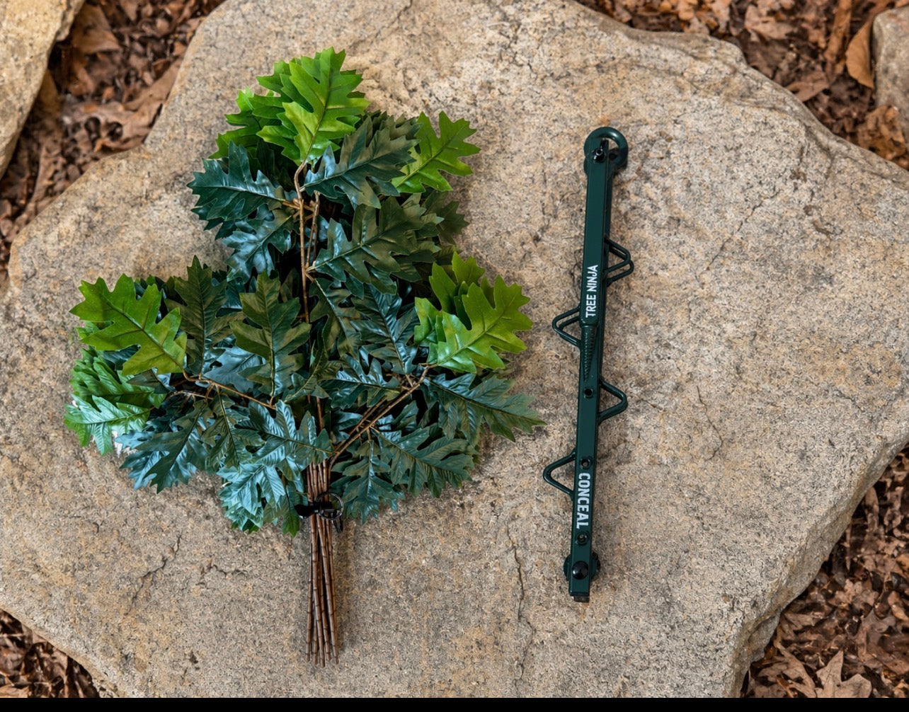 1 Tree Ninja W/ Set Of (12) Green Oak Branches