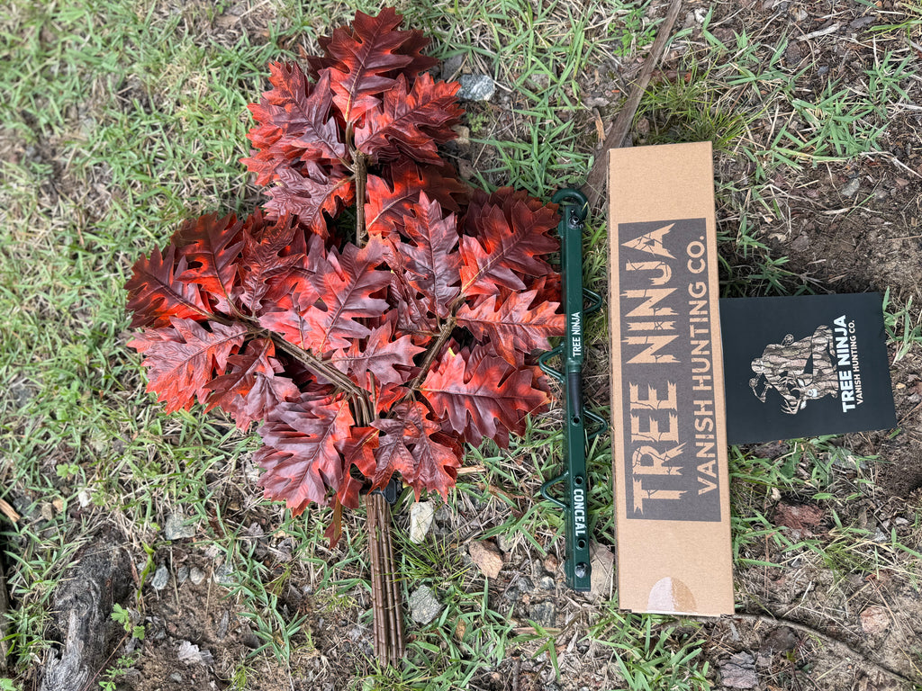 1 Tree Ninja W/ Set Of (12)Red/Brown Oak Branches(**WILL SHIP OUT BY 8/28**)