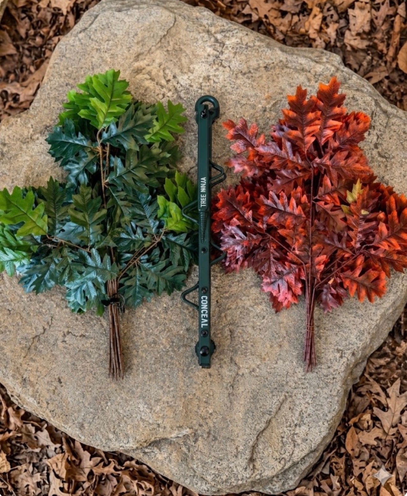 1 Tree Ninja W/ Set Of (12)Green and (12)Red/Brown Oak Branch Sets