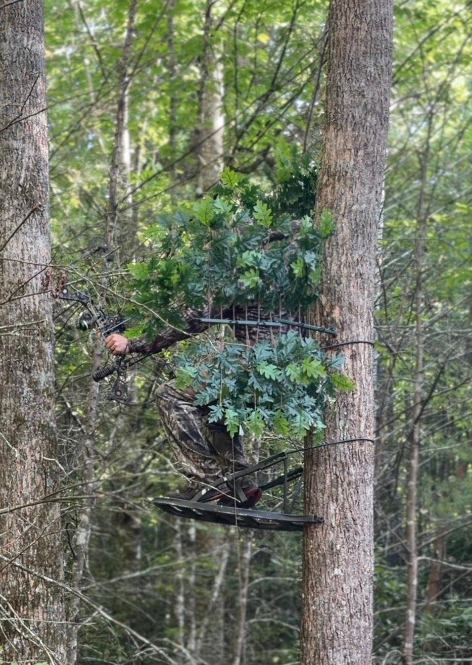1 Tree Ninja W/ Set Of (12) Green Oak Branches